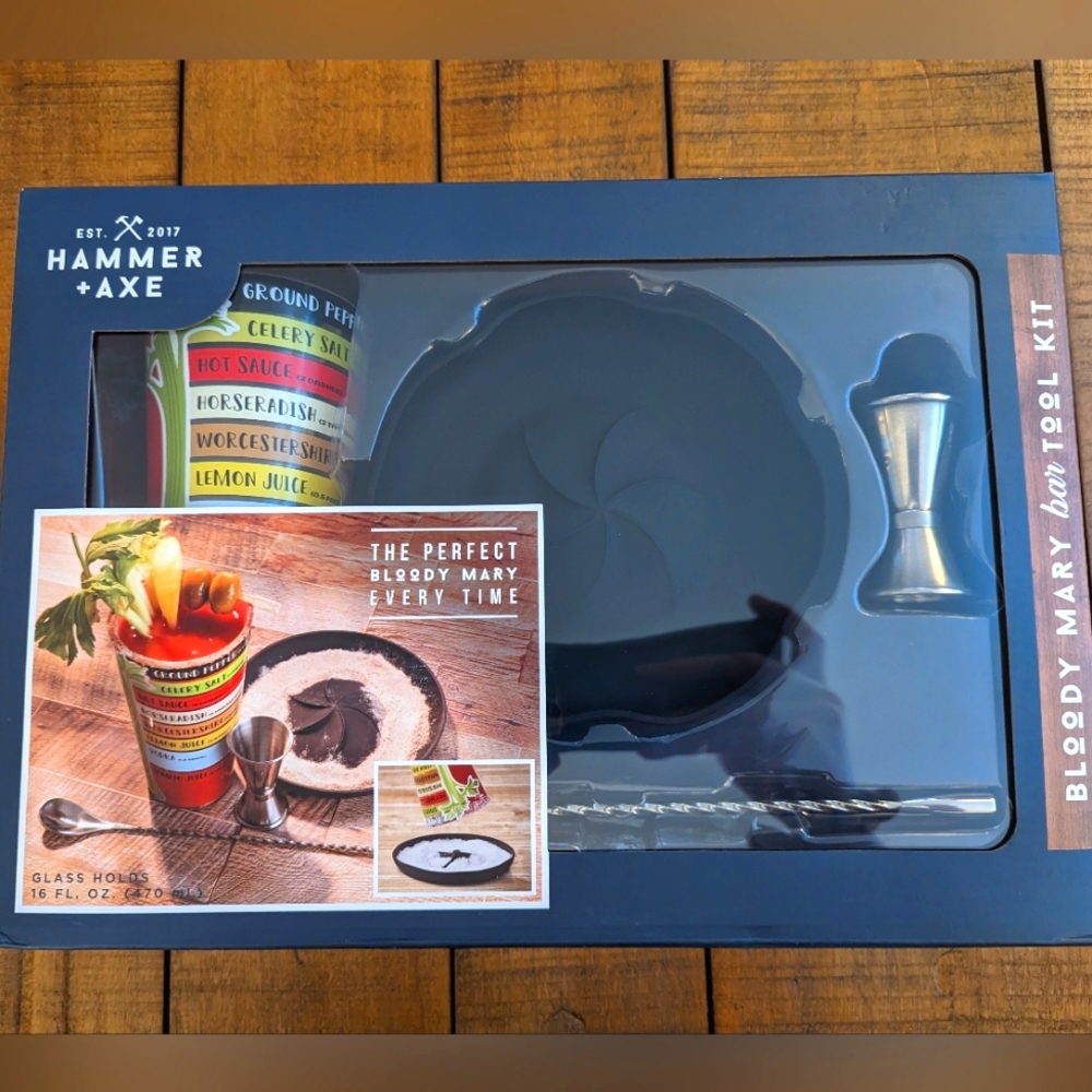 BRAND NEW Hammer + Axe Bloody Mary Bar Tool Kit